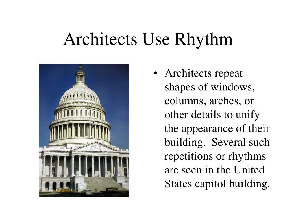 Several such. Rhythm in Architecture.
