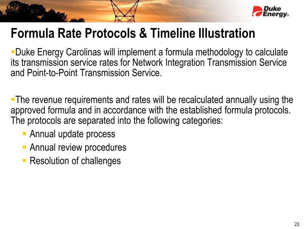 PPT - Duke Energy Carolinas Transmission Tariff Rate Review PowerPoint ...