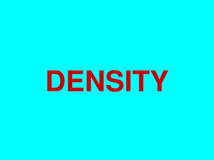 density n.