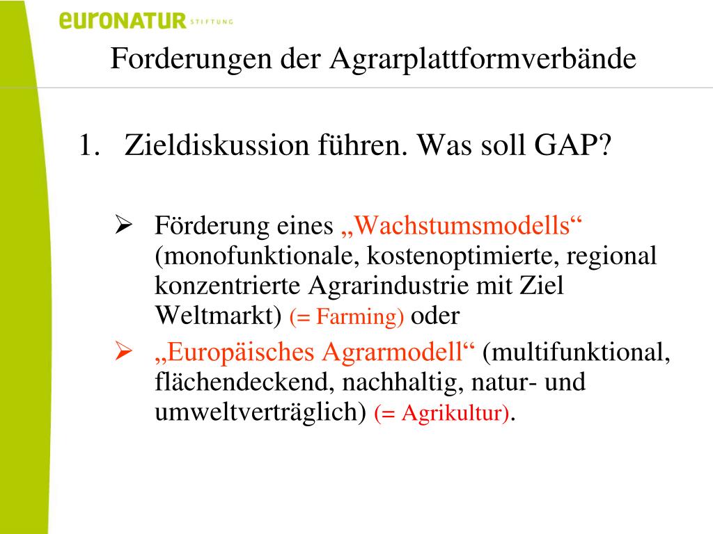 PPT - Die EU-Agrarpolitik nach 2013 PowerPoint Presentation, free ...