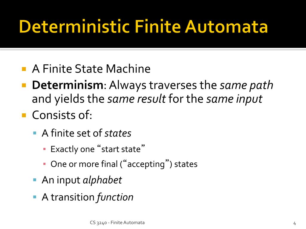 deterministic automata