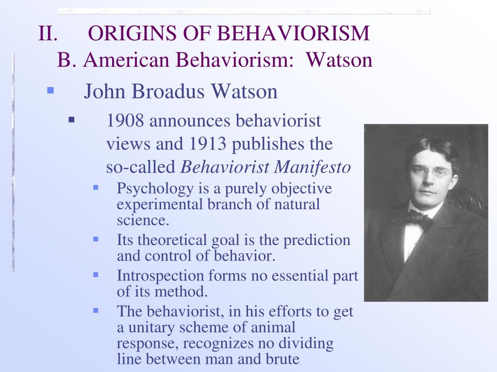 PPT - Lecture 12: The Rise and Fall of Behaviorism PowerPoint Presentation  - ID:3290401