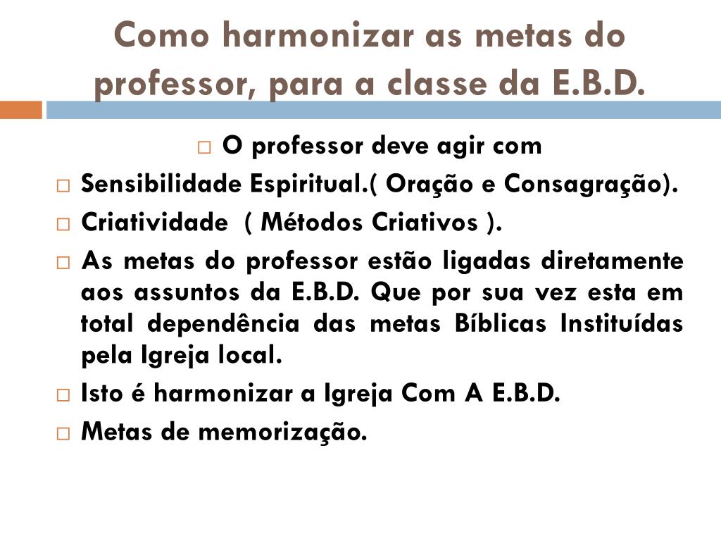 ESCOLA BÍBLICA DOMINICAL. - ppt carregar