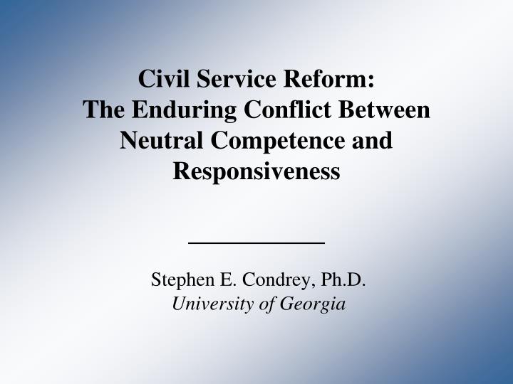 civil service reform essay