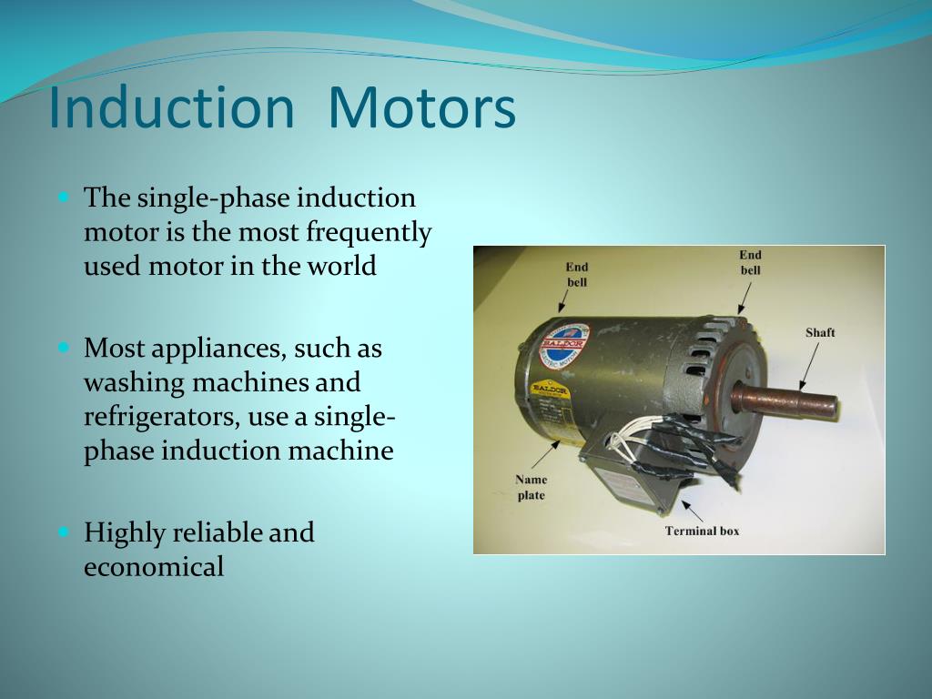 application of single phase induction motor ppt