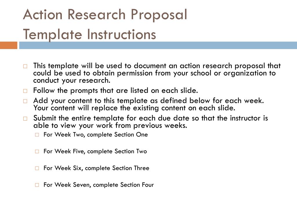 objectives of action research proposal