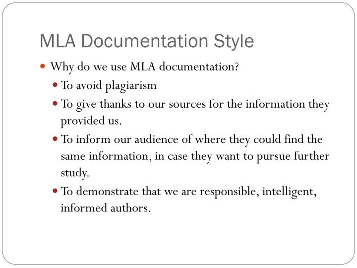 PPT - MLA Documentation Style PowerPoint Presentation, free download ...