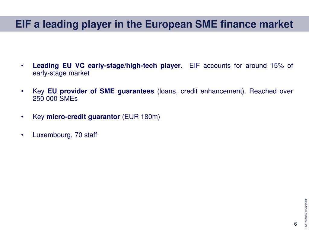 PPT European Investment Fund Brussels, June 7 th , 2004 PowerPoint