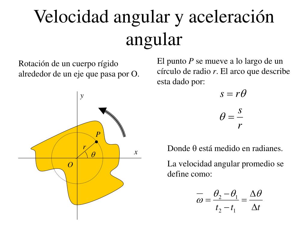 Velocidad lineal y angular
