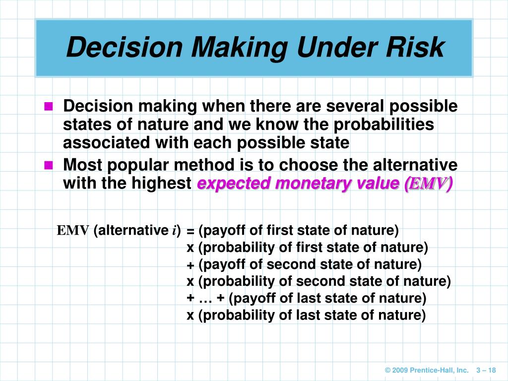 assignment on decision making under uncertainty