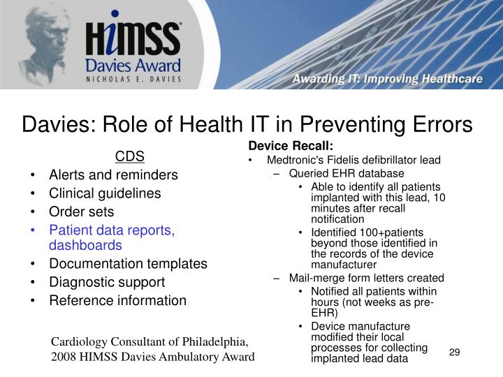 himss davies award winners The epic community is a world-wide group of himss enterprise davies winners since 2009 the himss davies award of excellence recognizes. himss davies award winners The epic community is a world-wide group of himss enterprise davies winners since 2009 the himss davies award of excellence recognizes.