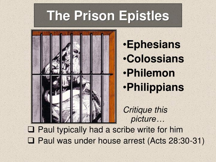 PPT The Prison Epistles PowerPoint Presentation, free download ID
