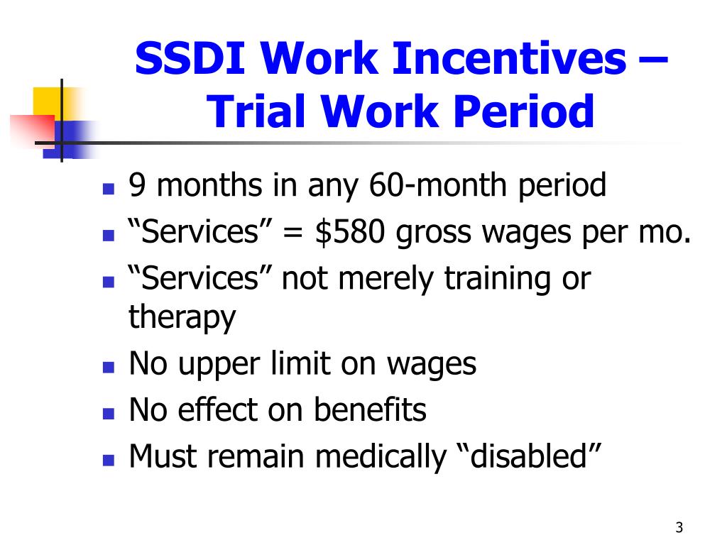 PPT SSI and SSDI Work Incentives PowerPoint Presentation, free