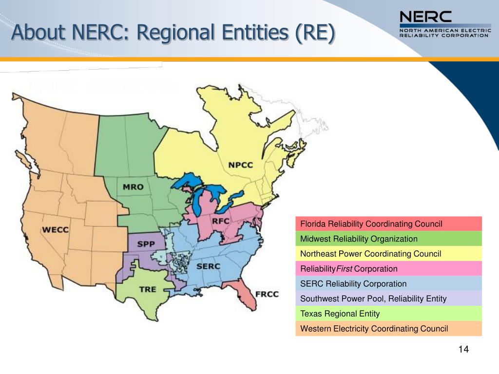 NERC ISO Map