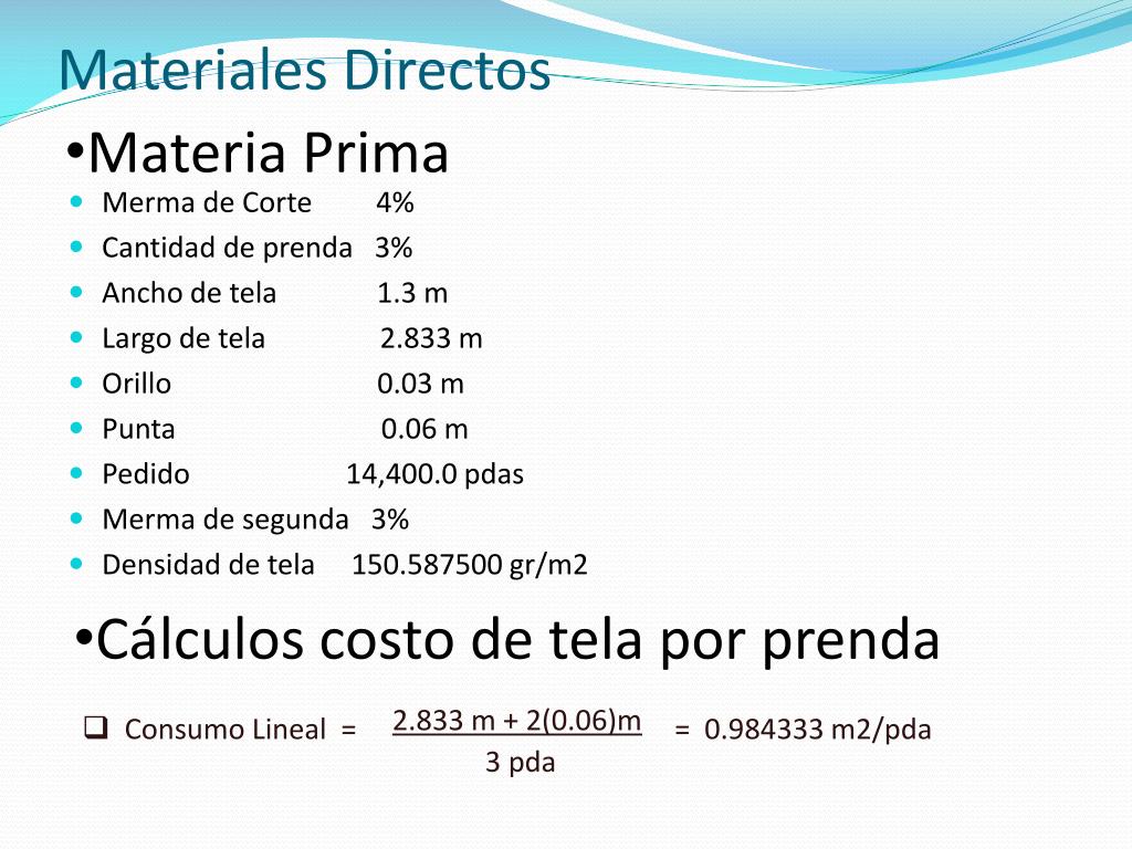 PPT - Costos Textiles y Confecciones Costo de un T- Shirt PowerPoint  Presentation - ID:3294882