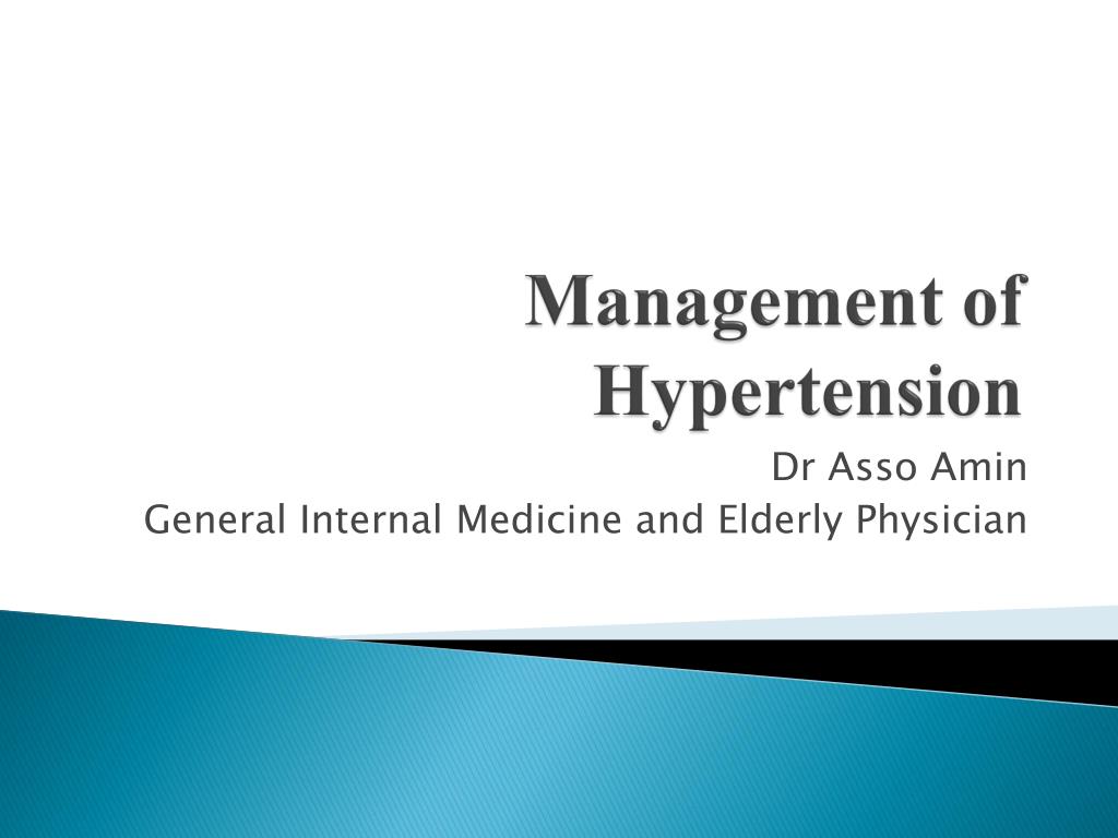 management of hypertension ppt care and treatment of diabetes leg