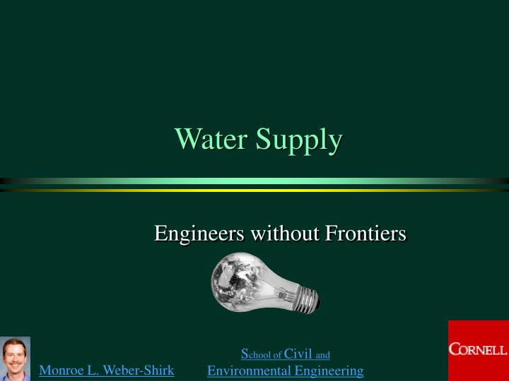 PPT Water Supply PowerPoint Presentation, free download ID3295412