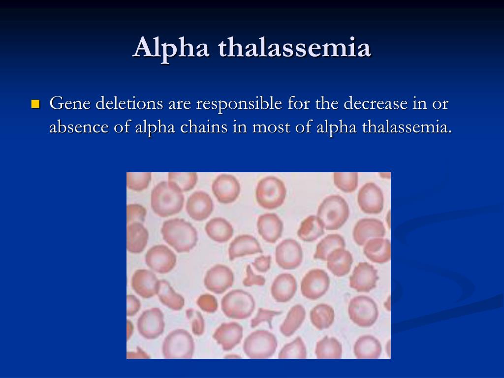 Pathophysiology Of Alpha Thalassemia