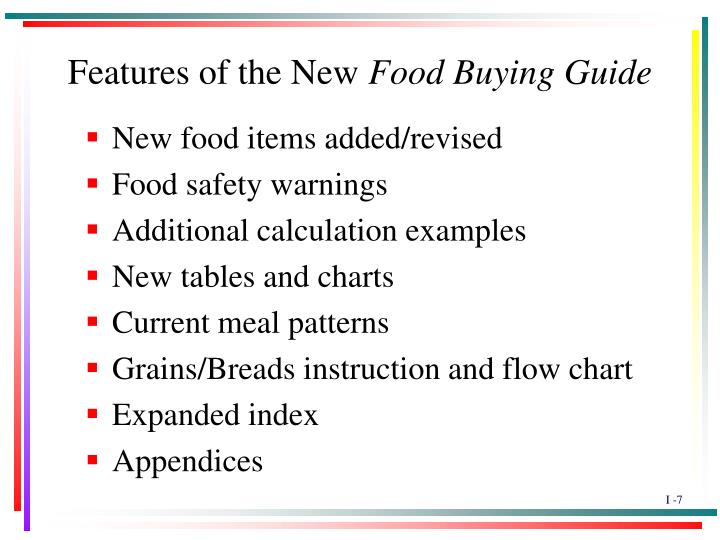 PPT - Food Buying Guide for Child Nutrition Programs ...