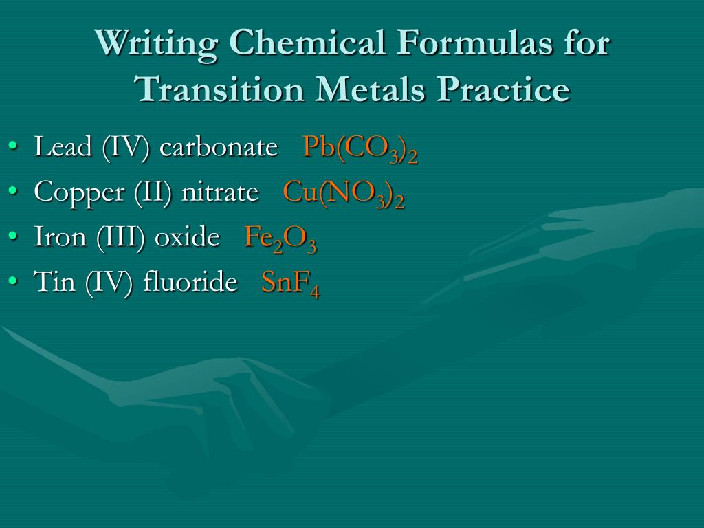 PPT - 25.25 Naming Compounds and Writing Formulas PowerPoint