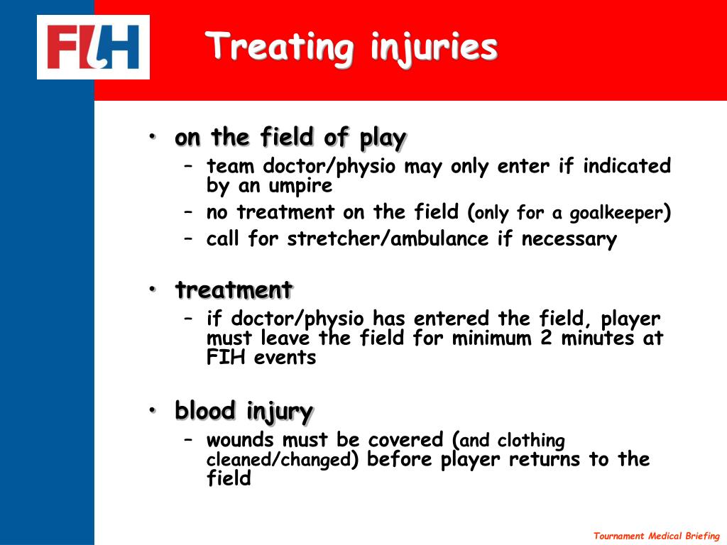 PPT - Medical Officer Briefing for [Tournament Name] on [Tournament ...