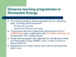 Distance Learning Programs In Renewable Energy Distance Learning Programs In Renewable Energy