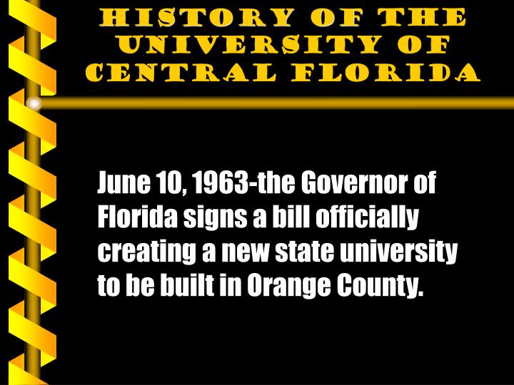 history of the university of central florida n.