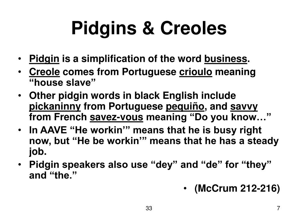speaking pidgin speaking pidgin