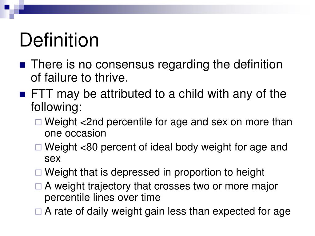 PPT - Failure To Thrive FTT PowerPoint Presentation, free download - ID ...