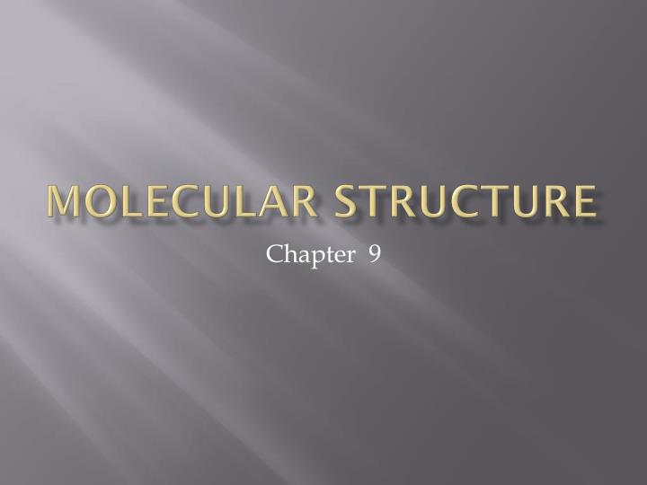 molecular structure n.