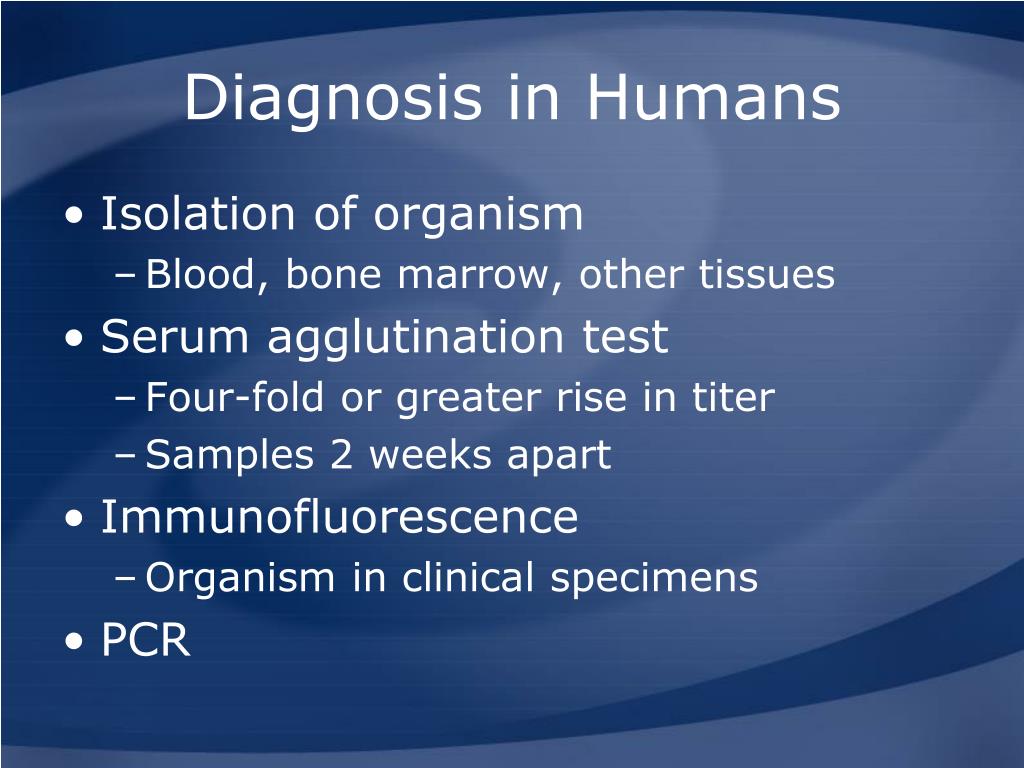 diagnosis in humans l