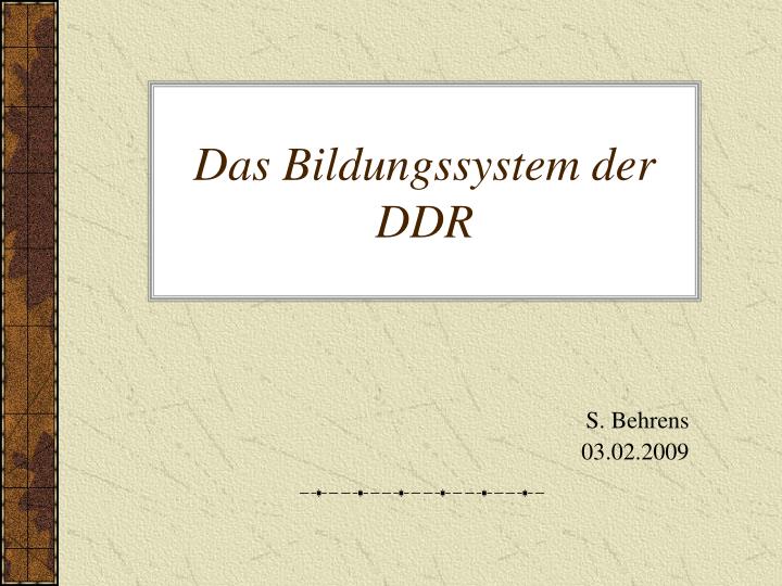 PPT - Das Bildungssystem der DDR PowerPoint Presentation, free download ...