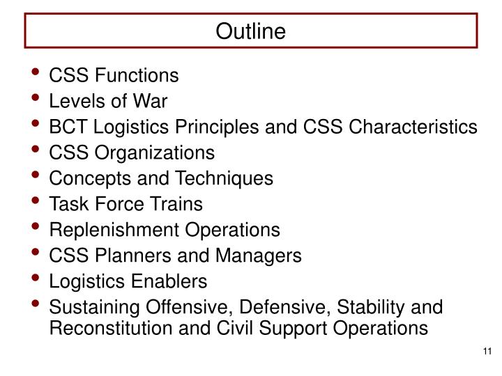 PPT - Brigade Support Battalion CSS Leader Teach PowerPoint ...