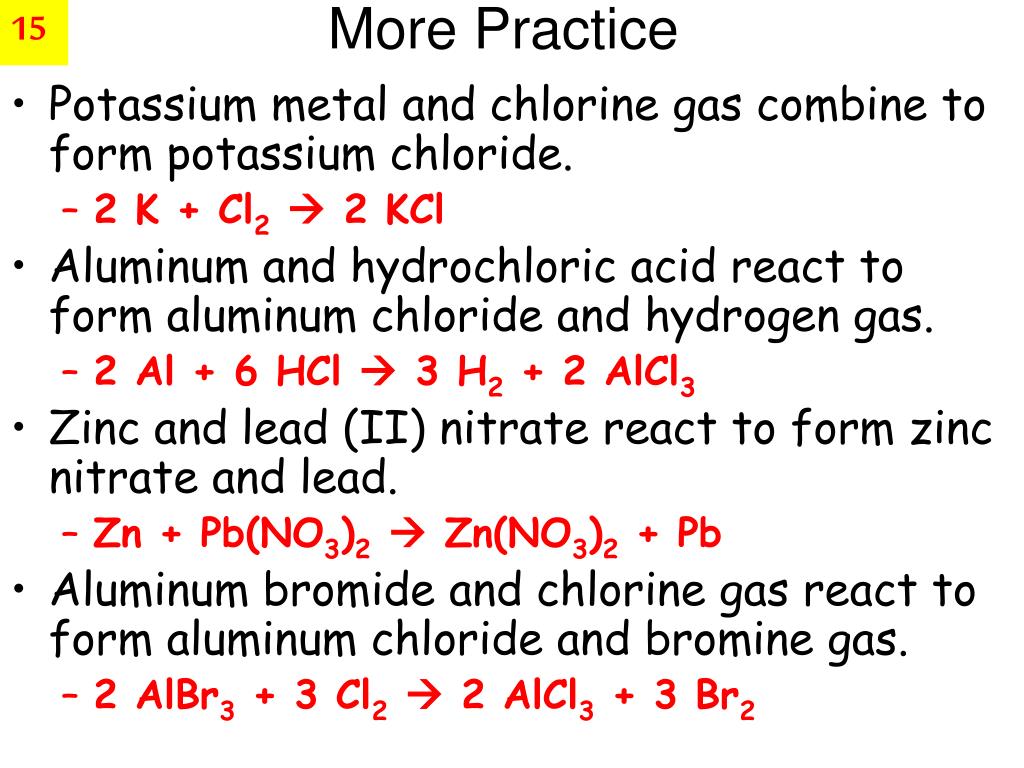 PPT Chemical Reactions PowerPoint Presentation, free download ID