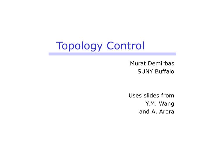 topology control n.