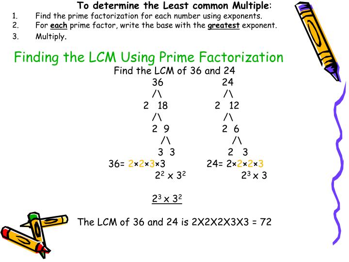PPT Finding The LCM Using Prime Factorization PowerPoint Presentation 