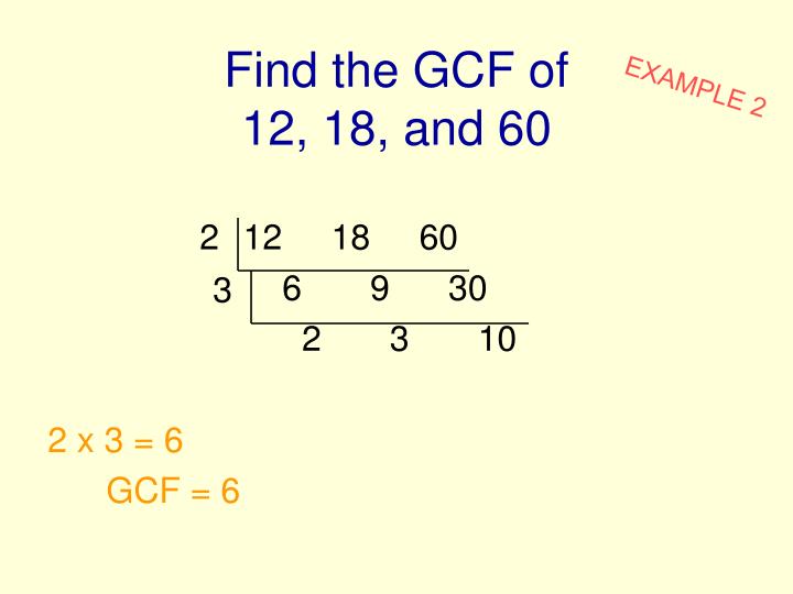 PPT - Factors and Greatest Common Factors (GCF) PowerPoint Presentation