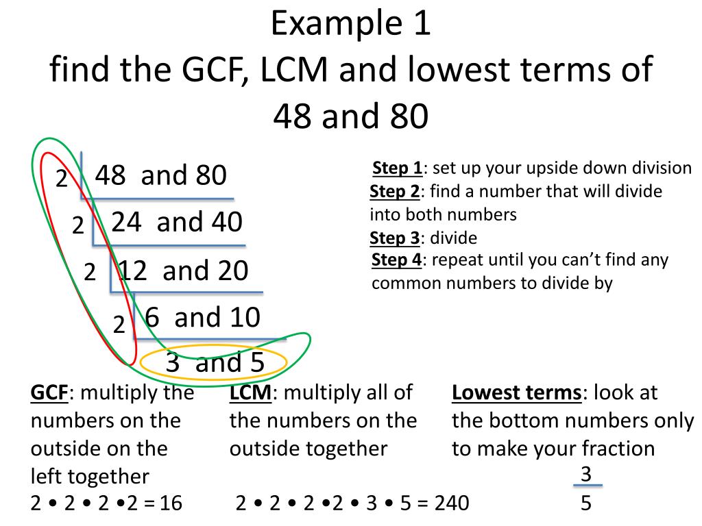 Least Common Multiple And Greatest Common Factor Worksheet