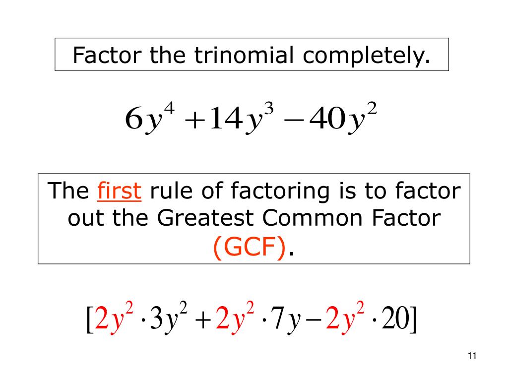 PPT - FACTORING RULES PowerPoint Presentation, free download - ID:3303910