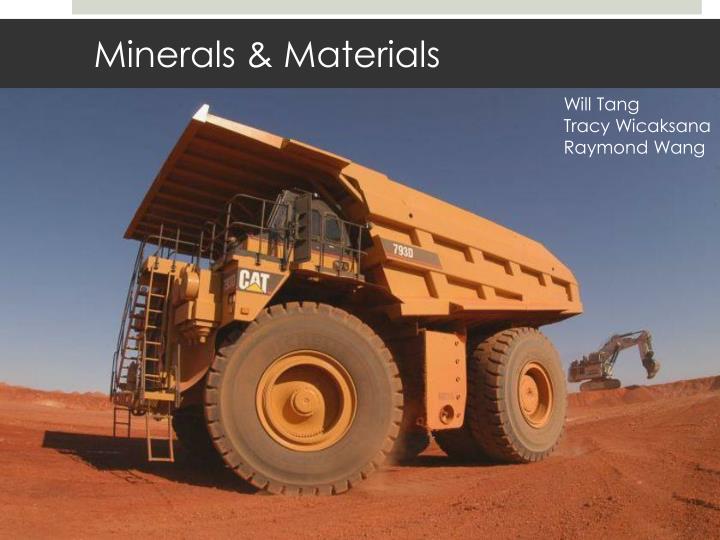 minerals materials n.