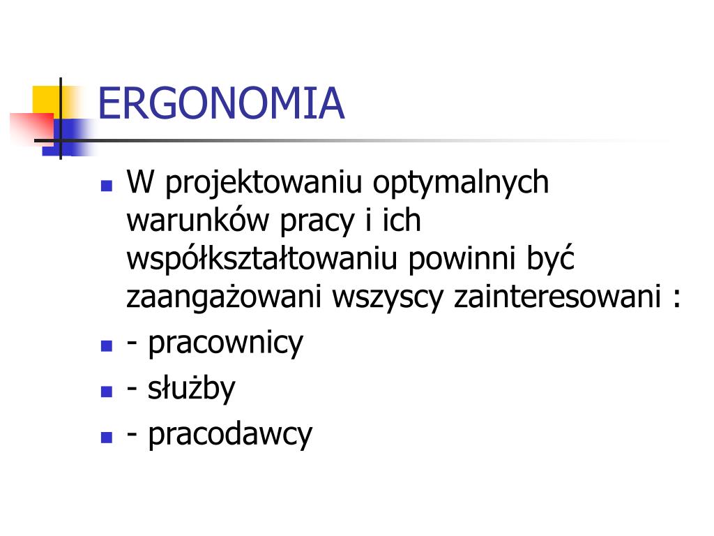 Do Czego Dąży Ergonomia Korekcyjna PPT - SZKOLENIE OKRESOWE PowerPoint Presentation, free download - ID