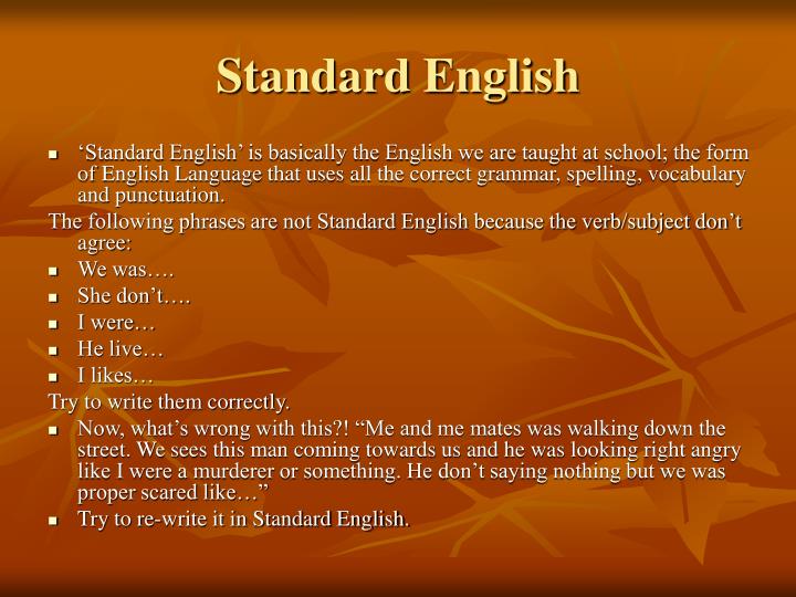 essay on evolution of standard english