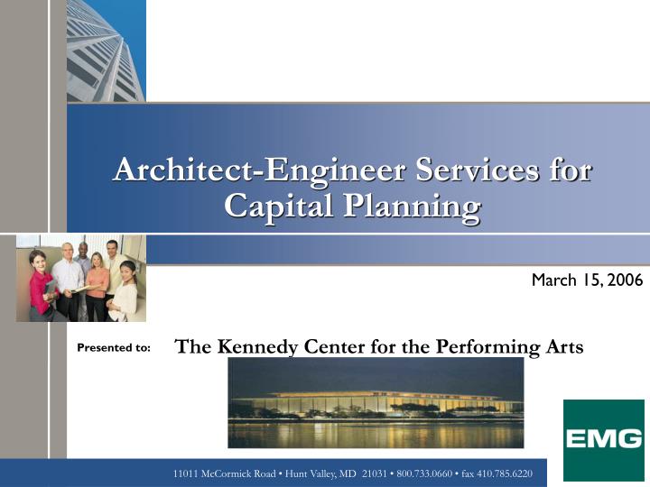 PPT - Architect-Engineer Services For Capital Planning PowerPoint ...