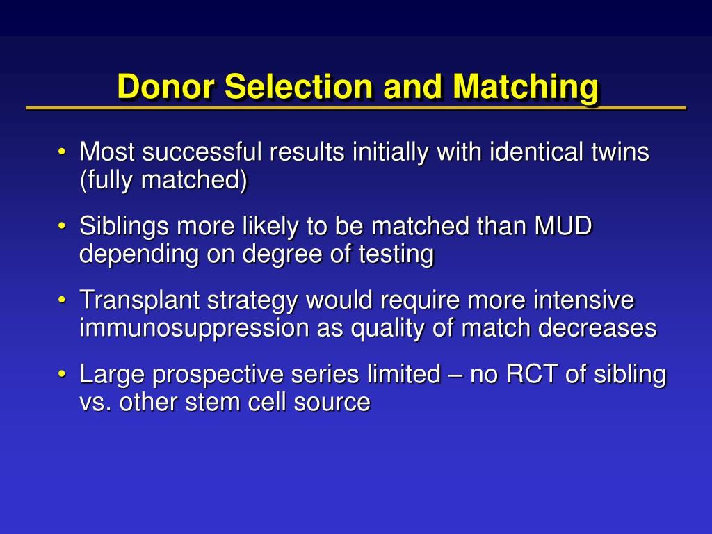 PPT - Allogeneic Hematopoietic Stem Cell Transplant for the Medical ...