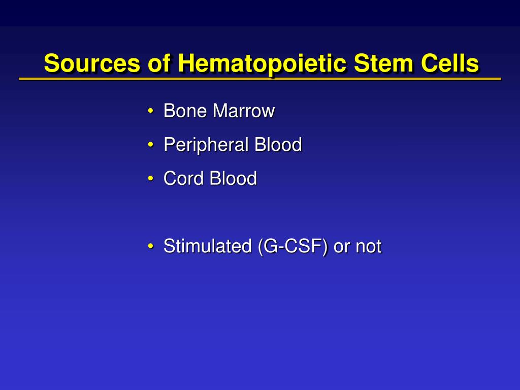 PPT - Allogeneic Hematopoietic Stem Cell Transplant for the Medical ...