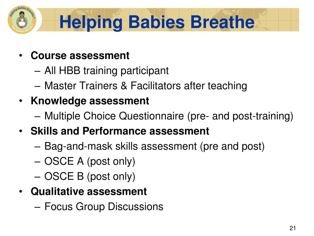 Helping Babies Breathe Facilitator Flip Chart