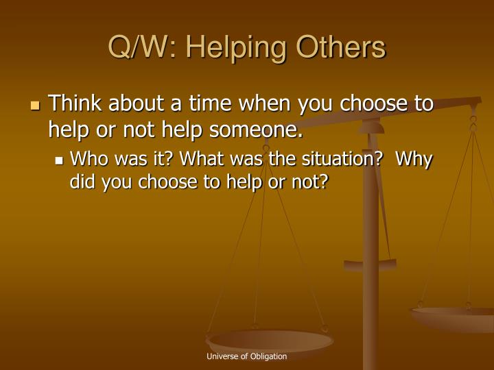 ppt q w helping