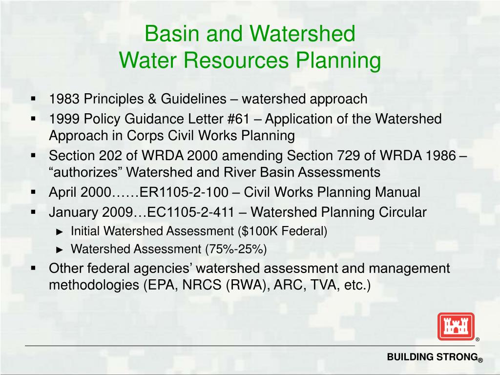 PPT - Watershed Planning Initiatives Ohio River Basin Comprehensive ...