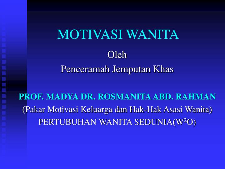 PPT MOTIVASI WANITA  PowerPoint Presentation free 