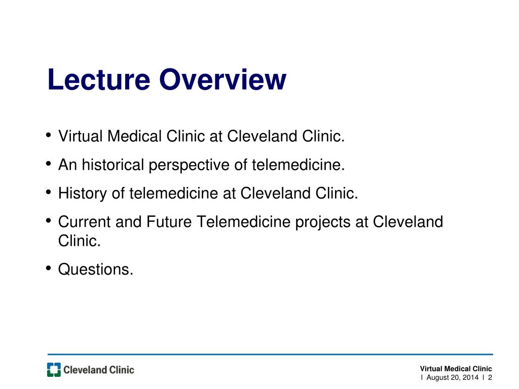 PPT - Telemedicine- the Cleveland Clinic Experience PowerPoint ...